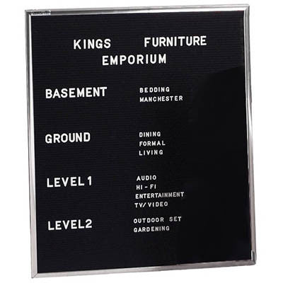 Visionchart EXLB6045 Executive Letterboard 600 x 450mm