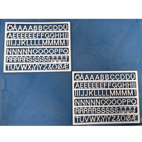 Visionchart EXLPW3 Executive Letters 19mm White Pack of 180