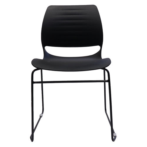 Rapidline Vivid Visitor Chair Sled Base Black