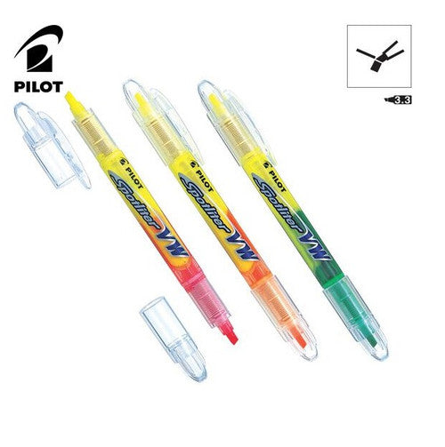 Pilot Spotliter VW Dual Tip Highlighter Chisel Yellow Orange Box of 12