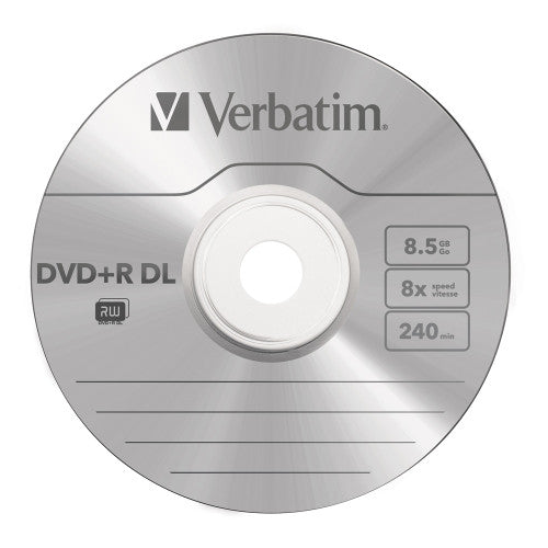 Verbatim 8X DVD+R DL Double Layer Silver 5 Pack Jewel Case - image 2