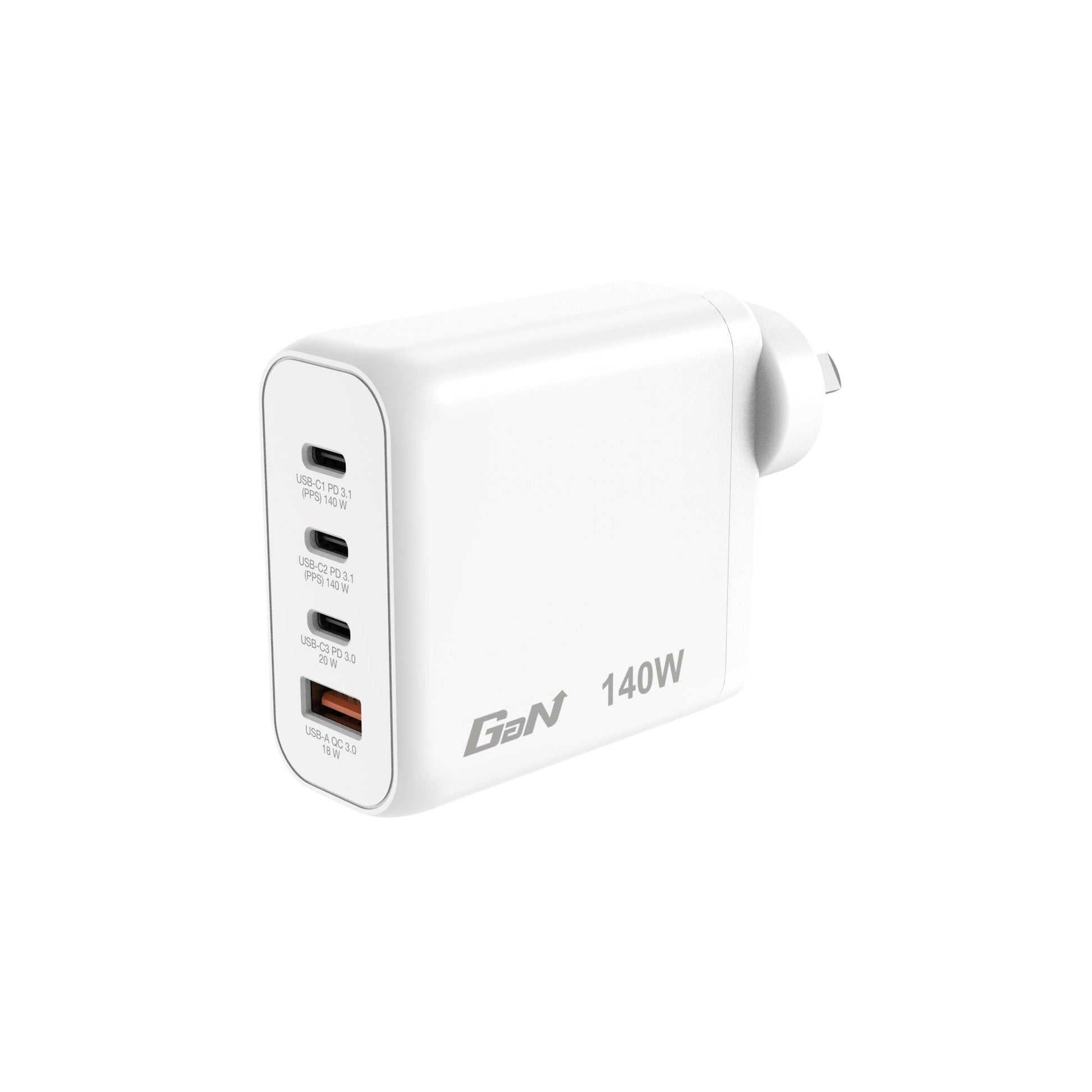 Verbatim GaN Wall Charger 4 Port 140W USB-A and USB-C-2