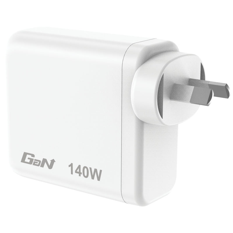 Verbatim GaN Wall Charger 4 Port 140W USB-A and USB-C-5