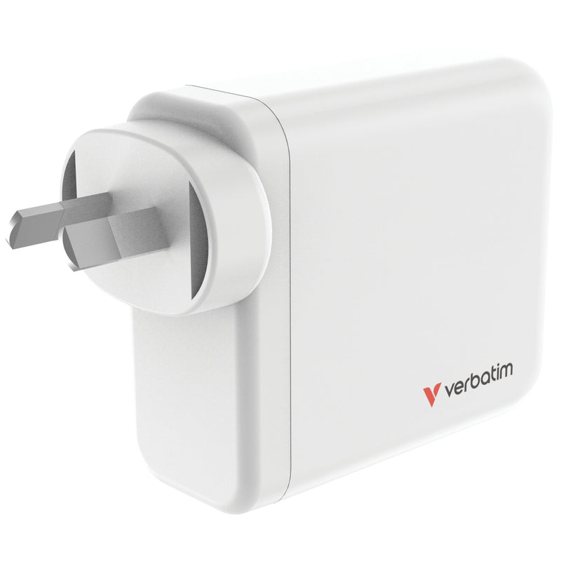 Verbatim GaN Wall Charger 4 Port 140W USB-A and USB-C-6