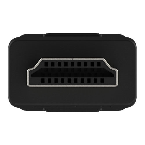Both ends of the HDMI cable showing matching connectors