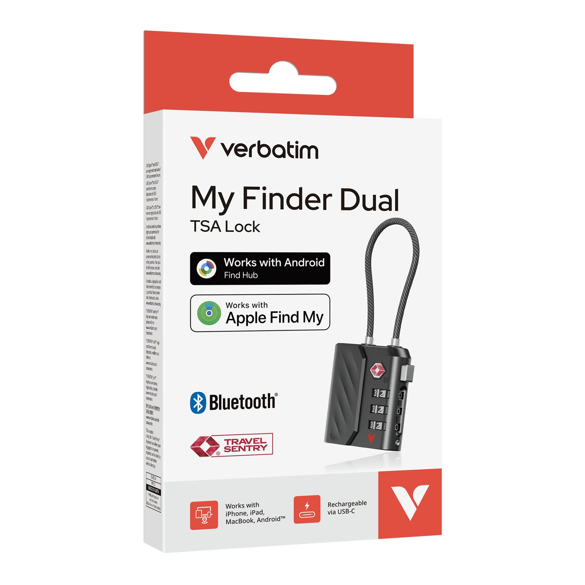 Verbatim My Finder Dual TSA Travel Lock-8