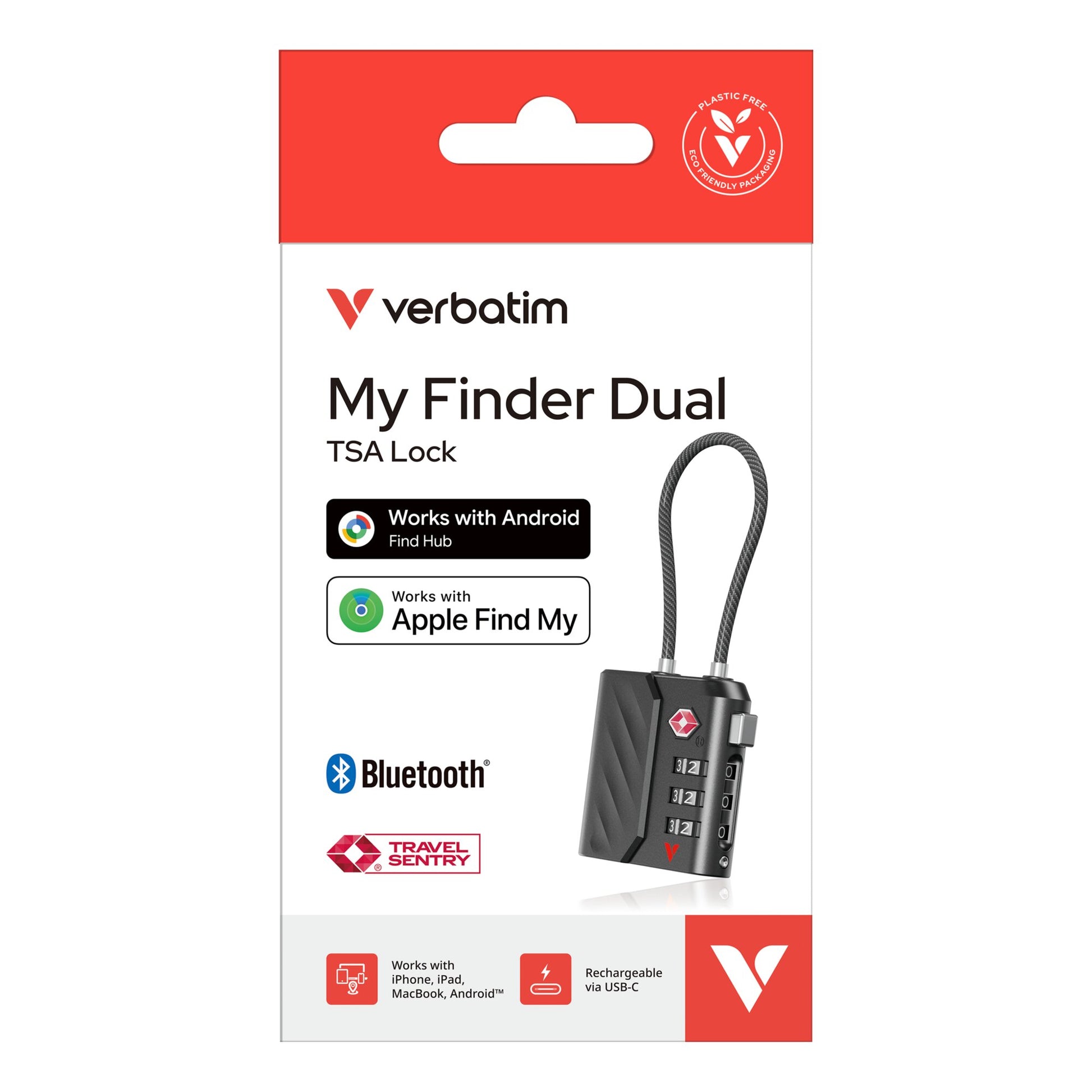 Verbatim My Finder Dual TSA Travel Lock-9
