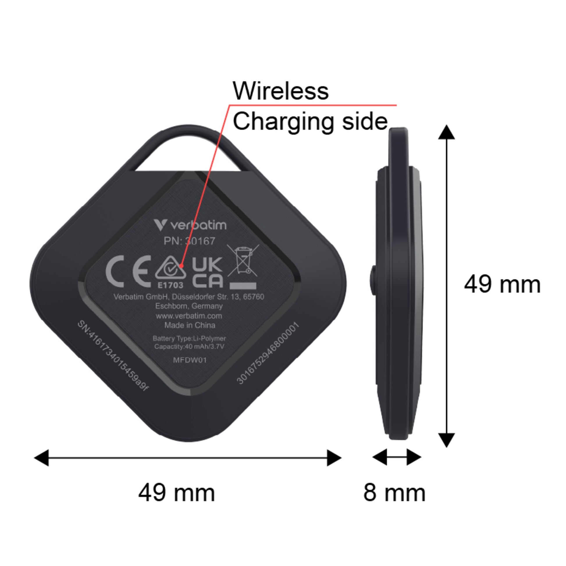 Verbatim My Finder Dual Wireless Tracker Pack of 3-9