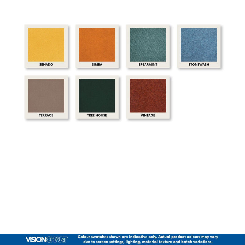 Visionchart AVP9090 Autex Vertiface Pinboard 900 x 900mm - colour swatch