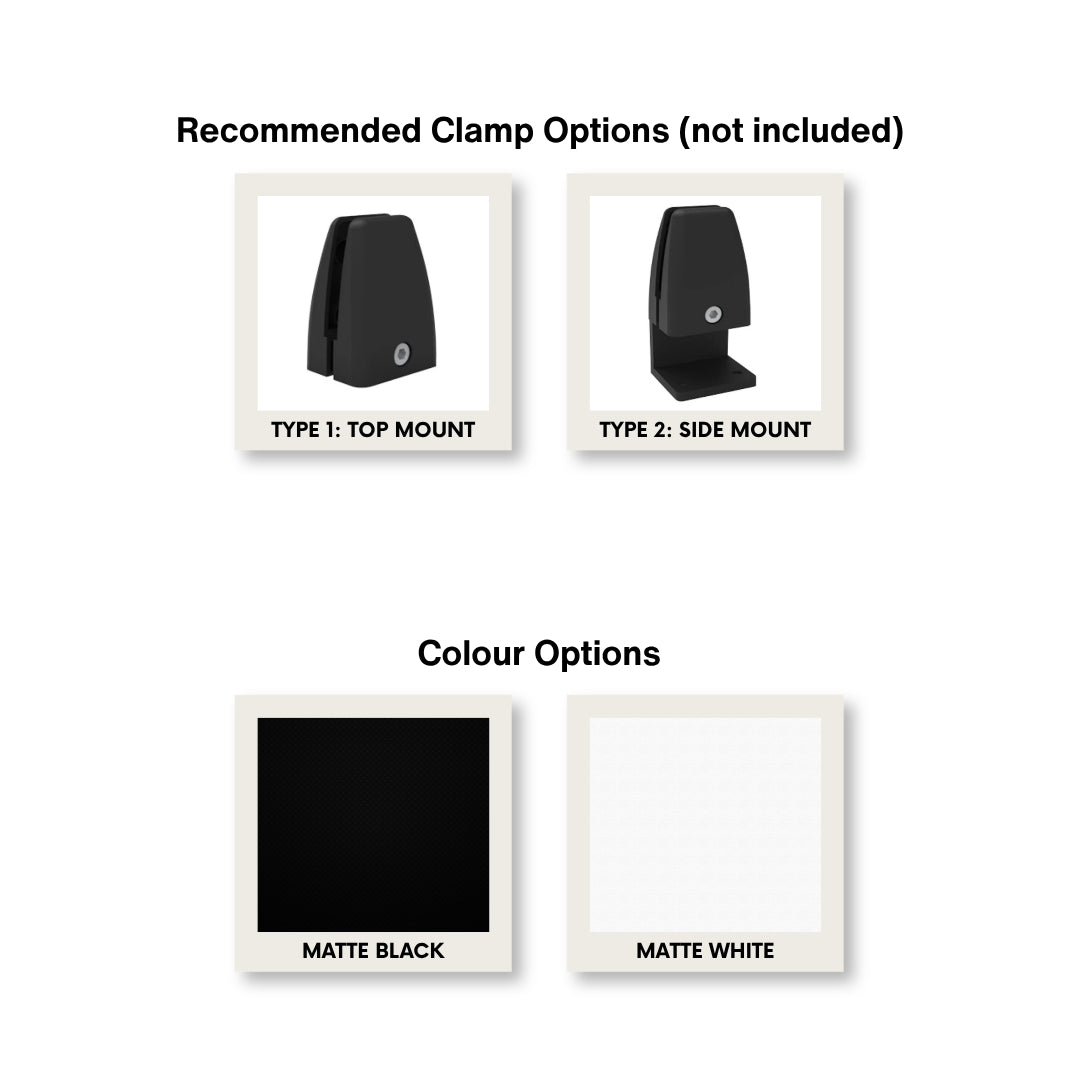 Visionchart DS12-SA-7460 SANA Serenity Desk Screen 12mm Above Desk Side 740x600mm. Colour swatch chart 1. Supplied product image from Visionchart for Mega Office Supplies.
