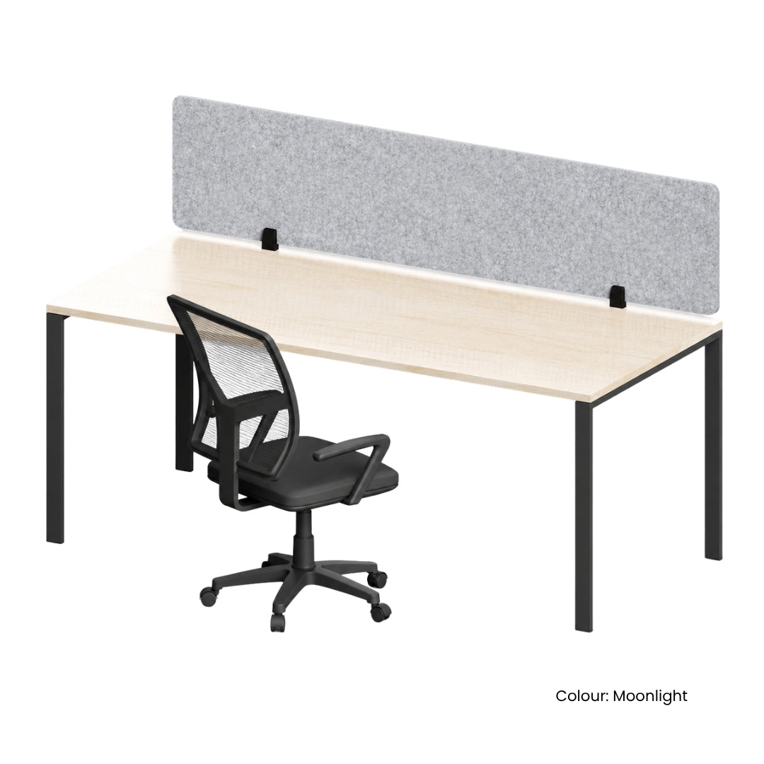 Visionchart DS24-SA-1840 SANA Serenity Desk Screen 24mm Above Desk 1800x400mm. Main product image. Supplied product image from Visionchart for Mega Office Supplies.