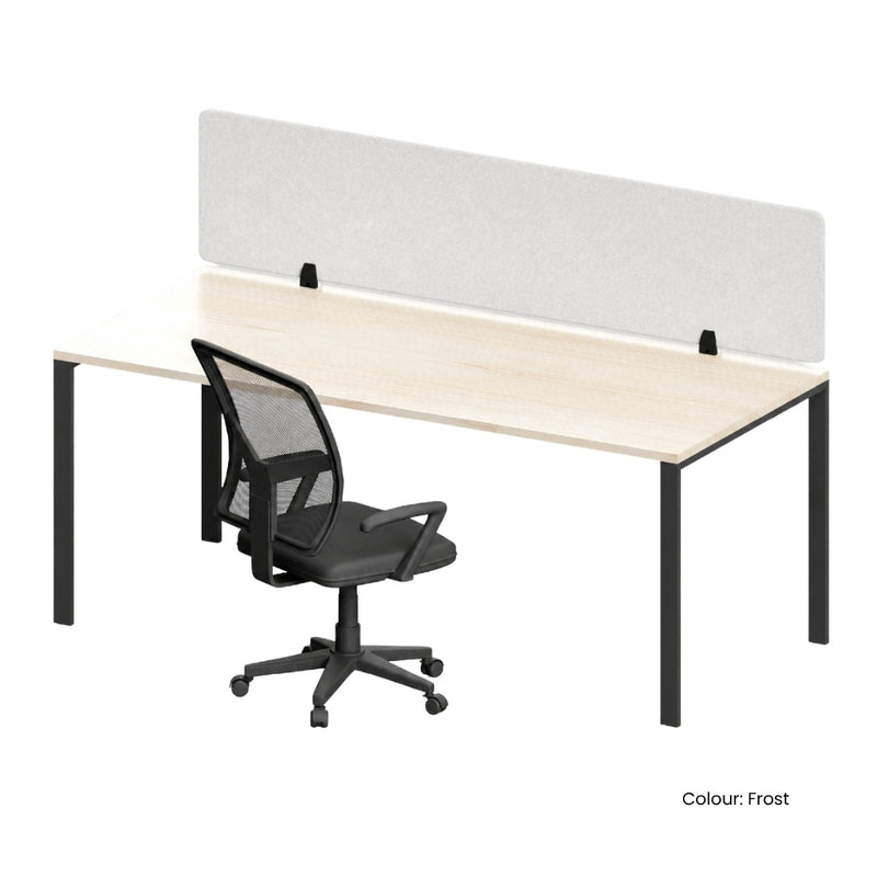 Visionchart DS12-SA-1540 SANA Serenity Desk Screen 12mm Above Desk 1500x400mm. Alternate view 3. Supplied product image from Visionchart for Mega Office Supplies.