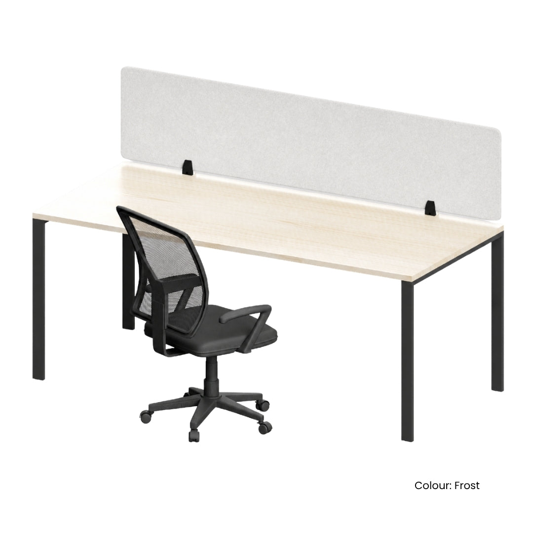 Visionchart DS24-SA-1840 SANA Serenity Desk Screen 24mm Above Desk 1800x400mm. Alternate view 3. Supplied product image from Visionchart for Mega Office Supplies.
