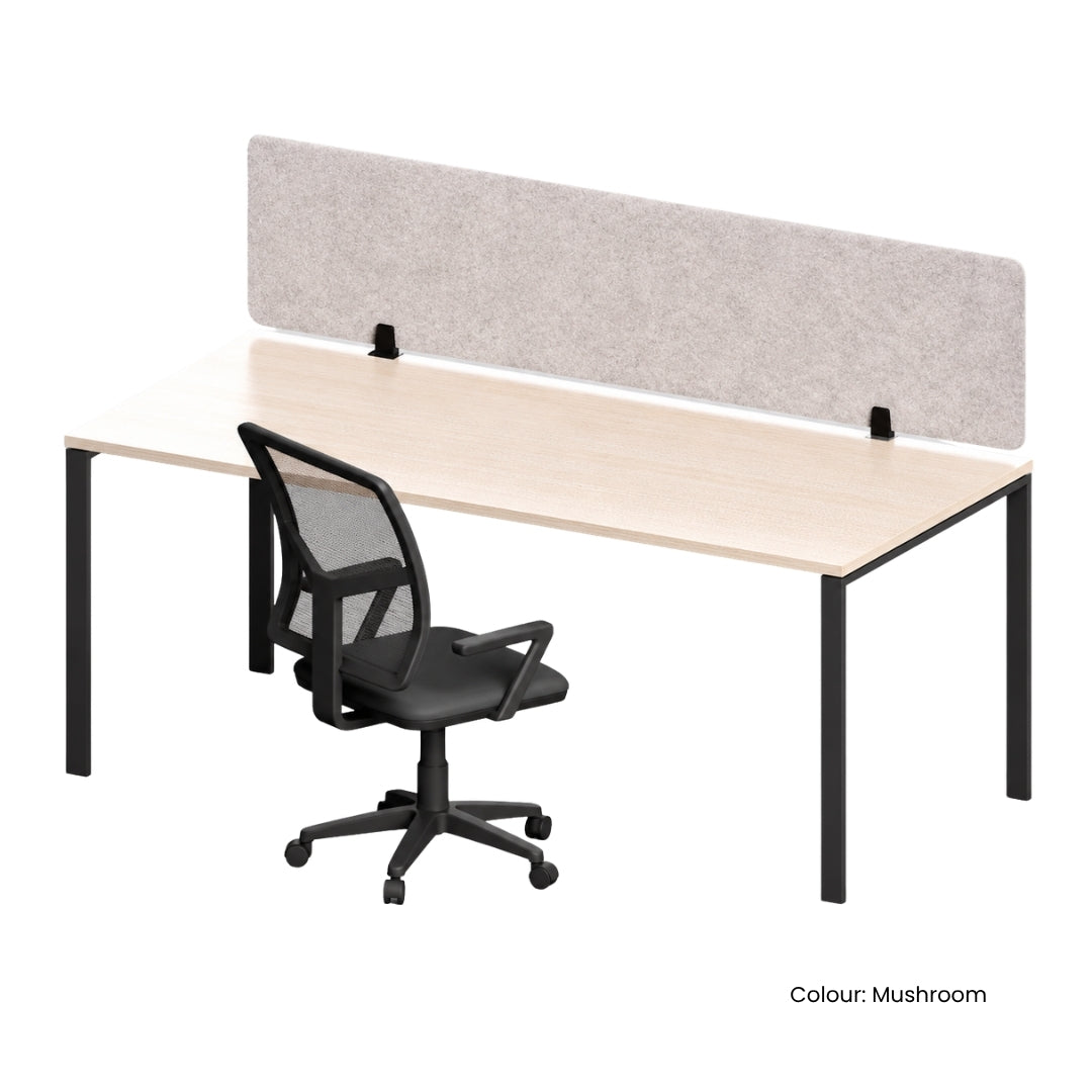 Visionchart DS24-SA-1240 SANA Serenity Desk Screen 24mm Above Desk 1200x400mm. Alternate view 2. Supplied product image from Visionchart for Mega Office Supplies.