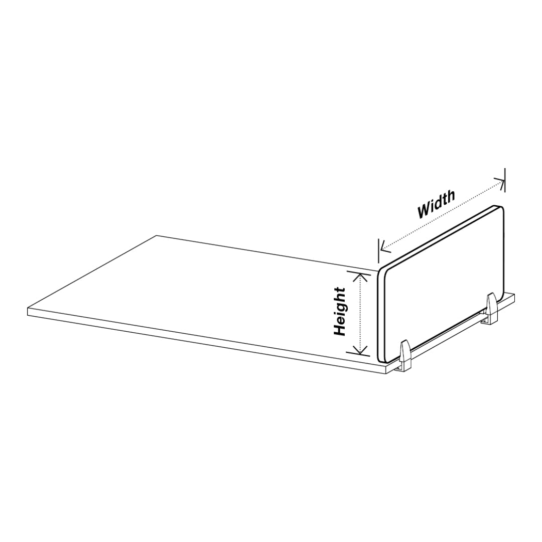 Visionchart DS12-SA-7460 SANA Serenity Desk Screen 12mm Above Desk Side 740x600mm. Alternate view 4. Supplied product image from Visionchart for Mega Office Supplies.