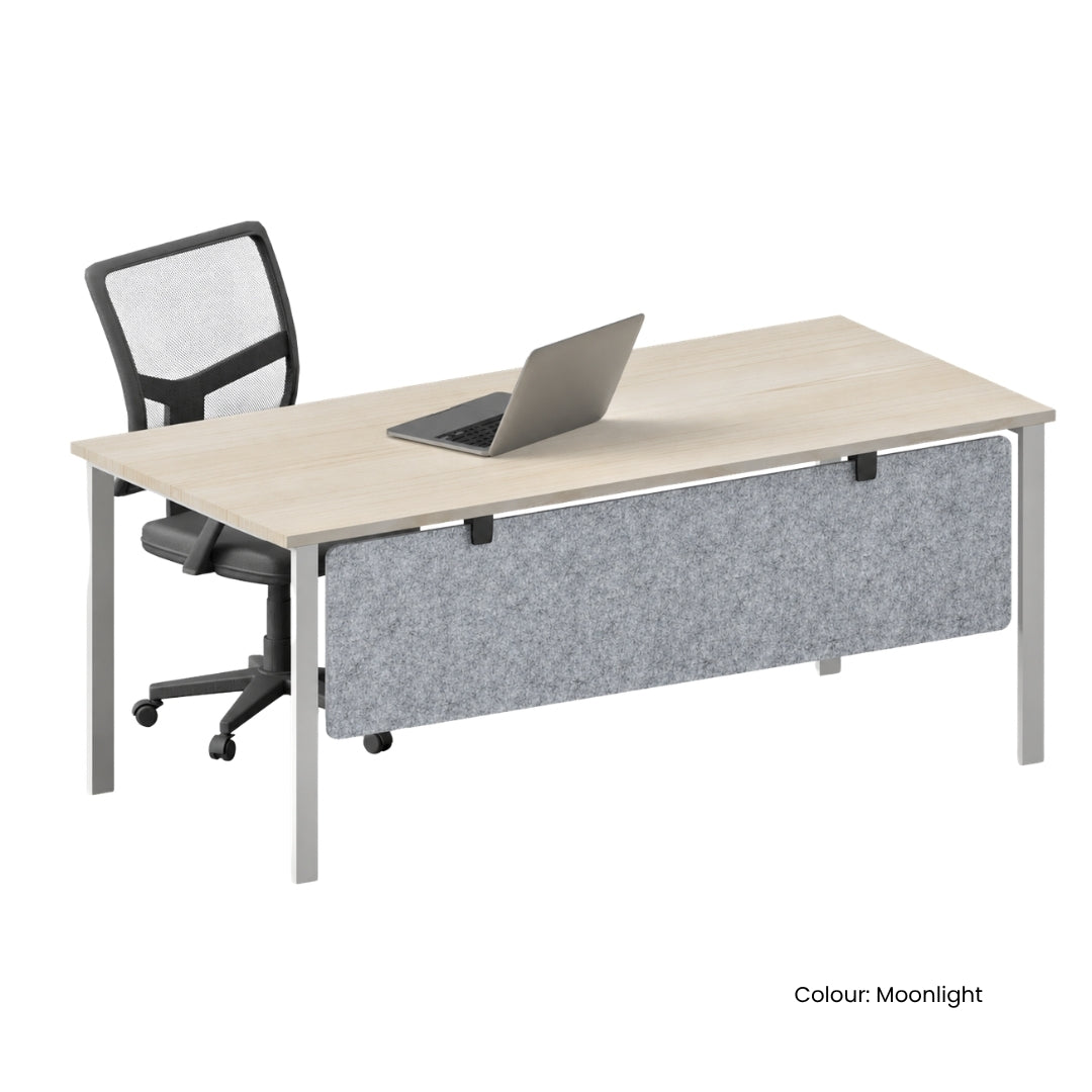 Visionchart DS24-SB-1560 SANA Serenity Desk Screen 24mm Below Desk 1500x600mm. Alternate view 1. Supplied product image from Visionchart for Mega Office Supplies.