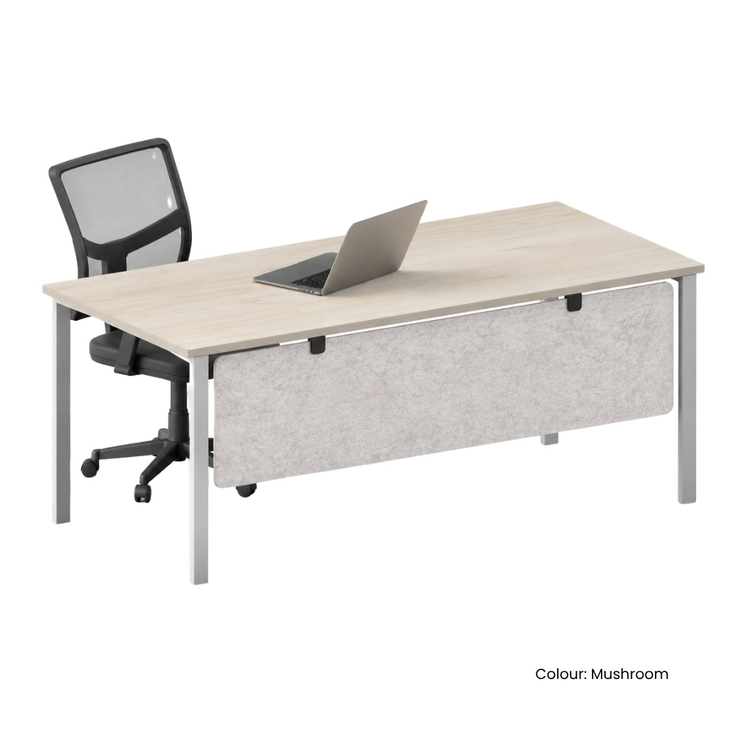 Visionchart DS12-SB-1860 SANA Serenity Desk Screen 12mm Below Desk 1800x600mm. Alternate view 2. Supplied product image from Visionchart for Mega Office Supplies.