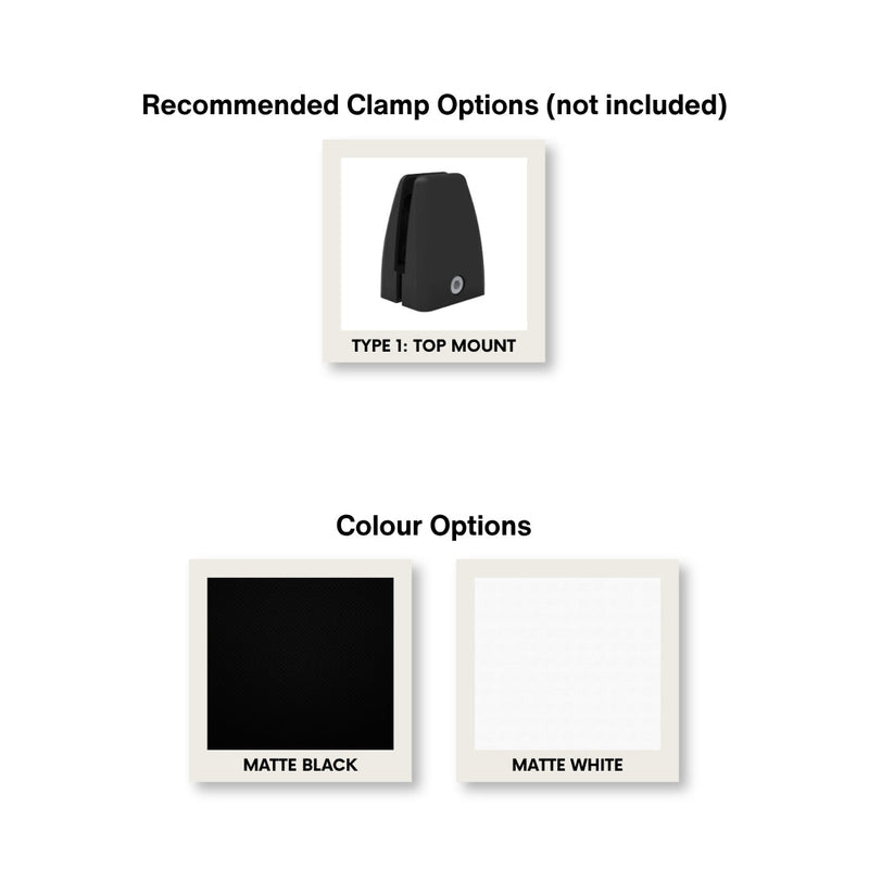 Visionchart DS24-SB-2440 SANA Serenity Desk Screen 24mm Below Desk 2400x400mm. Colour swatch chart 1. Supplied product image from Visionchart for Mega Office Supplies.