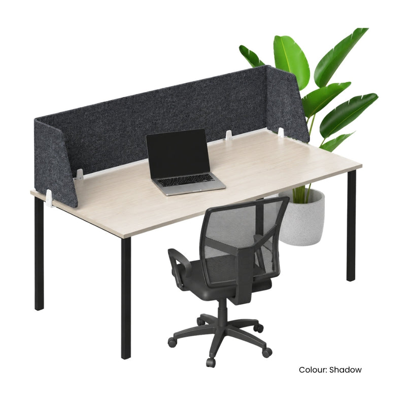 Visionchart DS24-UA-1860 SANA Serenity Desk Screen 24mm Above Desk Surround 1800x600x300mm. Alternate view 1. Supplied product image from Visionchart for Mega Office Supplies.