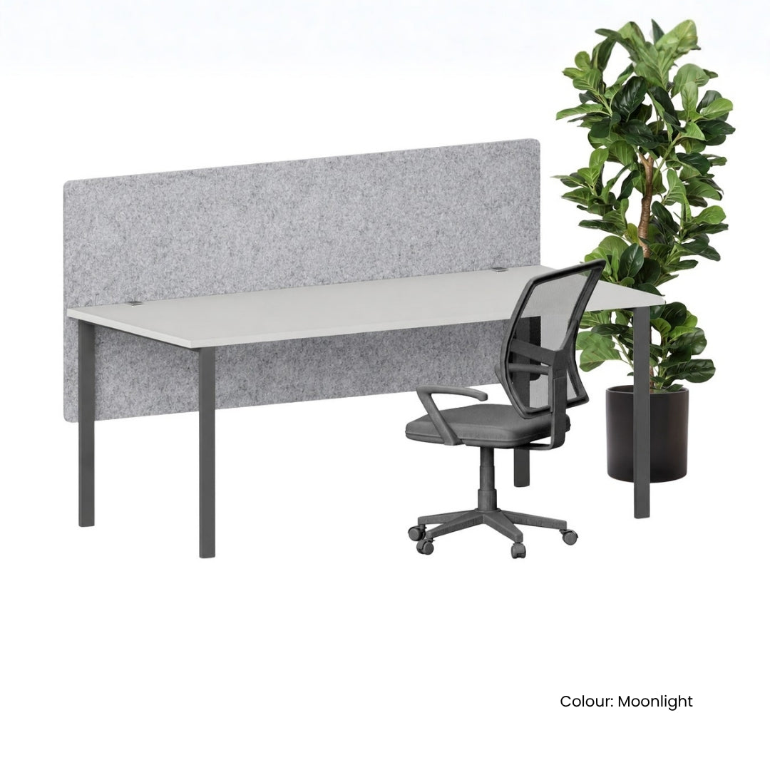 Visionchart DS24-SD-1860 SANA Serenity Desk Screen 24mm Above and Below Desk 1800x600mm. Alternate view 1. Supplied product image from Visionchart for Mega Office Supplies.