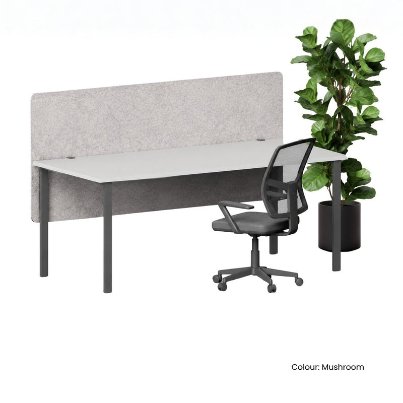 Visionchart DS24-SD-2460 SANA Serenity Desk Screen 24mm Above and Below Desk 2400x600mm. Alternate view 2. Supplied product image from Visionchart for Mega Office Supplies.