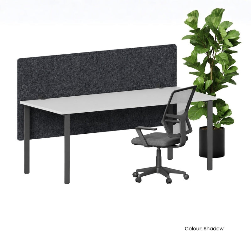 Visionchart DS24-SD-1280 SANA Serenity Desk Screen 24mm Above and Below Desk 1200x800mm. Main product image. Supplied product image from Visionchart for Mega Office Supplies.