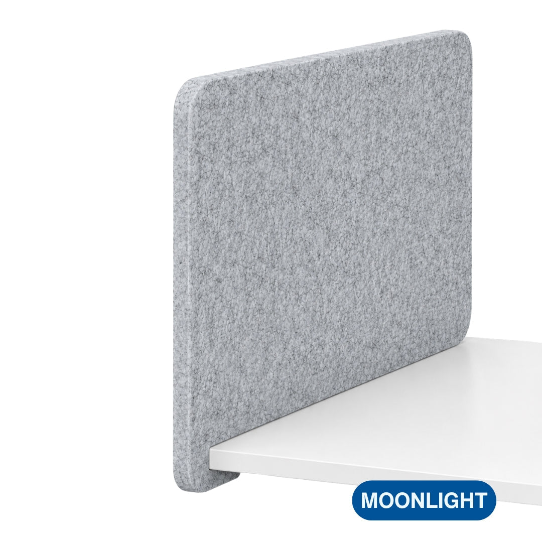 Visionchart DS24-SL-ALT8048 SANA Serenity Desk Screen 24mm Slide-On Divider 680x480mm Altitude Edge. Alternate view 2. Supplied product image from Visionchart for Mega Office Supplies.
