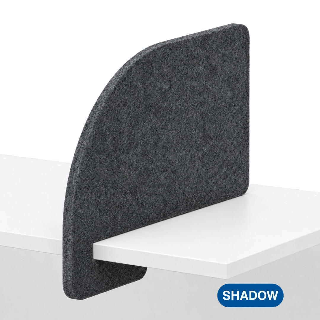 Visionchart SANA Slide-On Desk Screen 680 x 420mm Arc Shadow - view 4