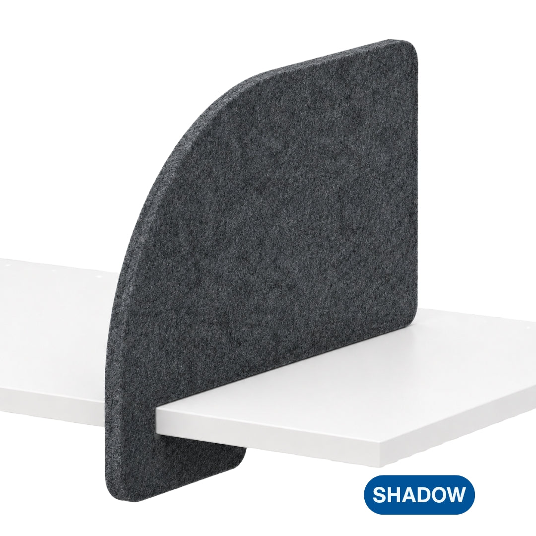 Visionchart DS24-SL-ARC8048 SANA Serenity Desk Screen 24mm Slide-On Divider 680x480mm Arc Edge. Alternate view 4. Supplied product image from Visionchart for Mega Office Supplies.