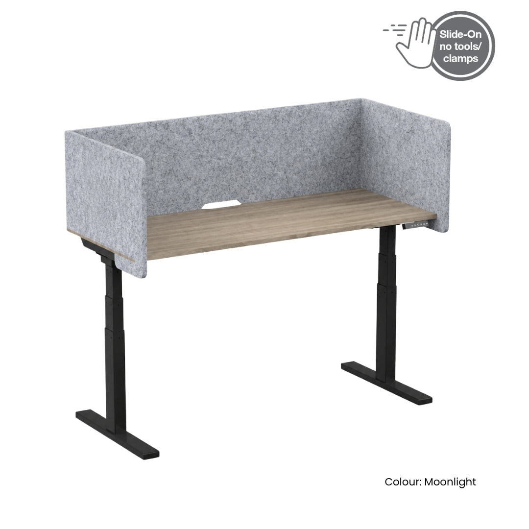 Visionchart DS24-US-1275ALT SANA Serenity Desk Screen 24mm Sit-Stand Slider Surround 1200x750x500mm Altitude. Main product image. Supplied product image from Visionchart for Mega Office Supplies.