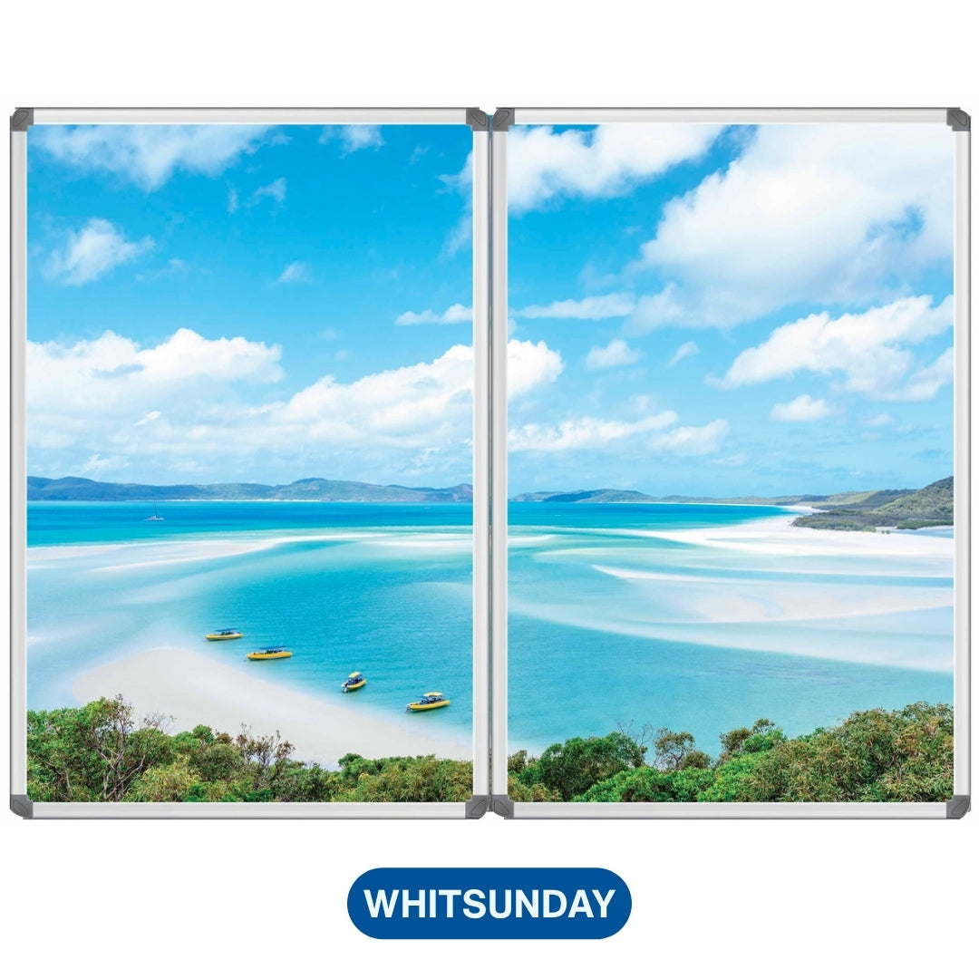 Visionchart MAG-VCAB Whiteboard Cabinet Custom Printed Magnet Sheets 550x850. Alternate view 4. Supplied product image from Visionchart for Mega Office Supplies.