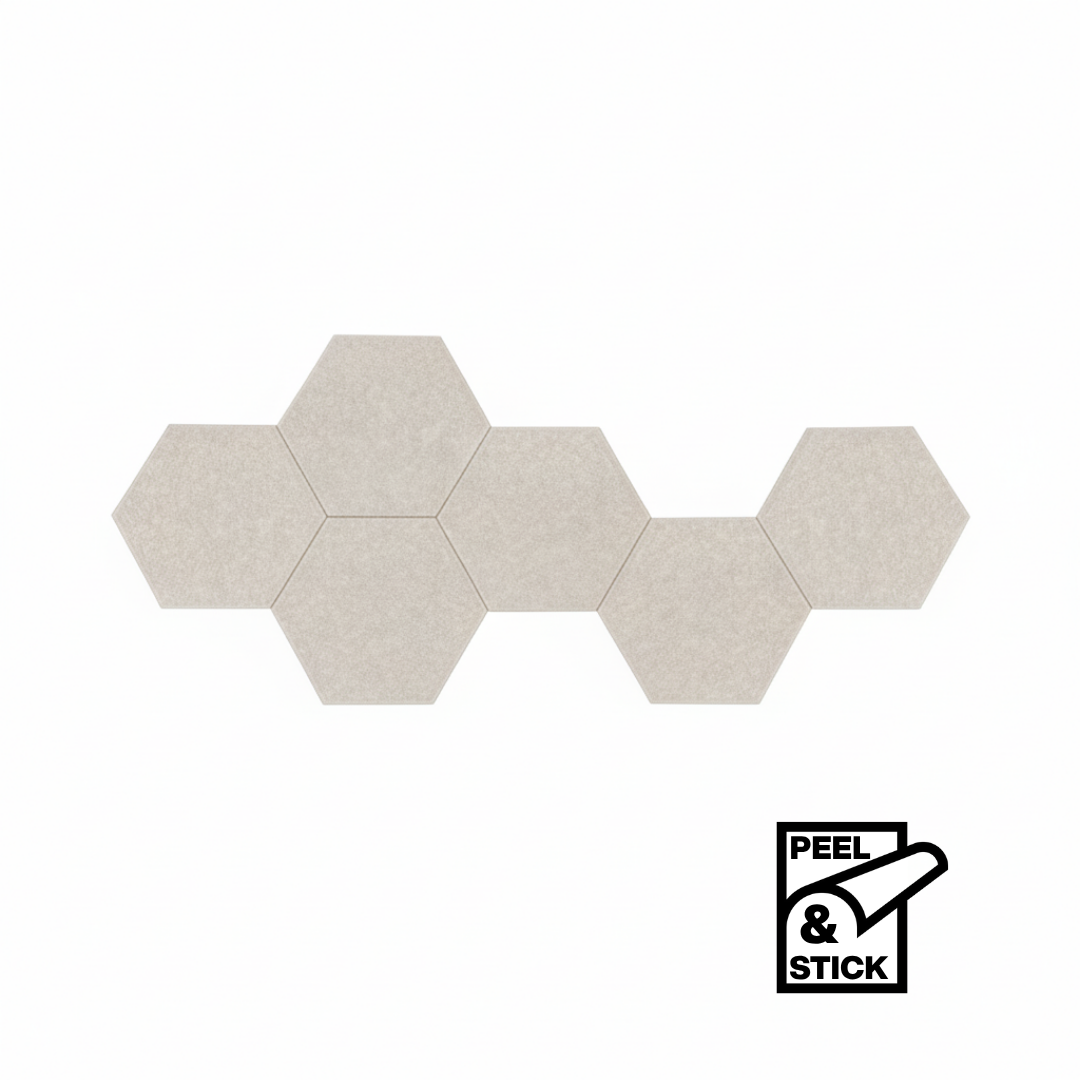 Visionchart Sana Acoustic Shapes Hexagon Mushroom Pack of 6