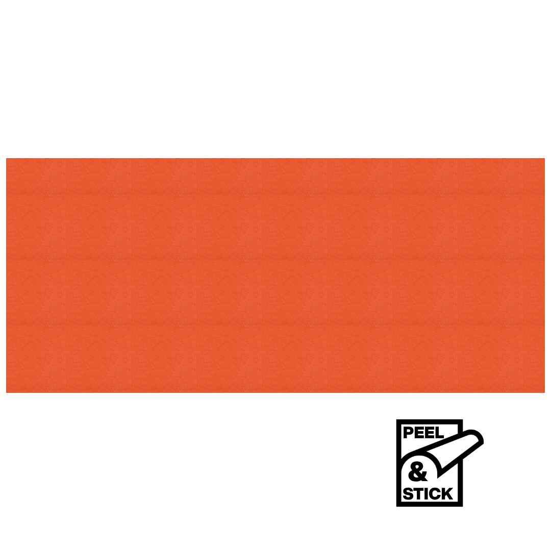 Visionchart SANA Easy Stick Acoustic Wall Panel 2800 x 1220 x 12mm Carrot