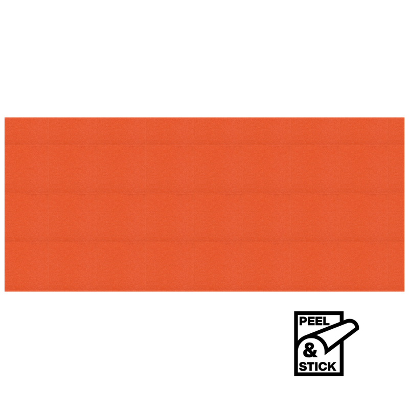 Visionchart SANA Easy Stick Acoustic Wall Panel 2800 x 1220 x 12mm Carrot