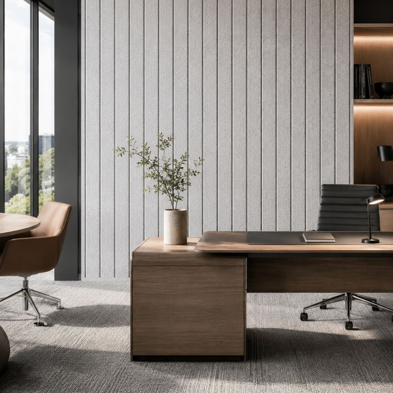 Visionchart SANA2612L-AS12 SANA Linea Acoustic Panel 12mm 2600x1200mm Ash 41. Alternate view 1. Supplied product image from Visionchart for Mega Office Supplies.