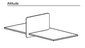 Visionchart SANA Slide-On Desk Screen 680 x 420mm Altitude Moonlight - image