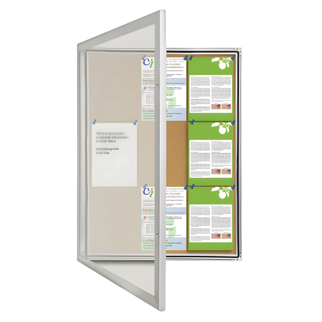 Visionchart TX6001 TX Notice Case Weather Resistant Cork Background (9-A4's) 820 x 1080mm