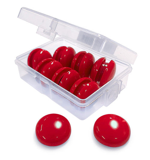 Visionchart VA0017-RED Standard Whiteboard Magnets 20mm Red Pack of 16