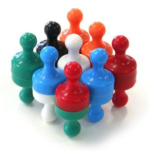 Visionchart VA0019 Super Strong Skittle Magnets 6 Colours Pack of 18