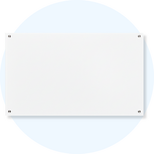 Visionchart VGB1590 Lumiere Magnetic Glassboard 1500 x 900mm White