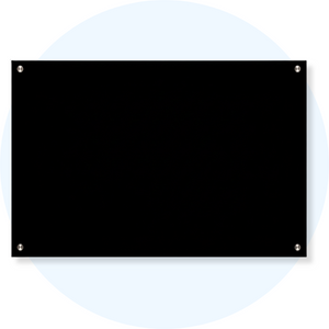 Visionchart VGB1812-B Lumiere Magnetic Glassboard 1800 x 1200mm Black