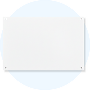 Visionchart VGB1812 Lumiere Magnetic Glassboard 1800 x 1200mm White