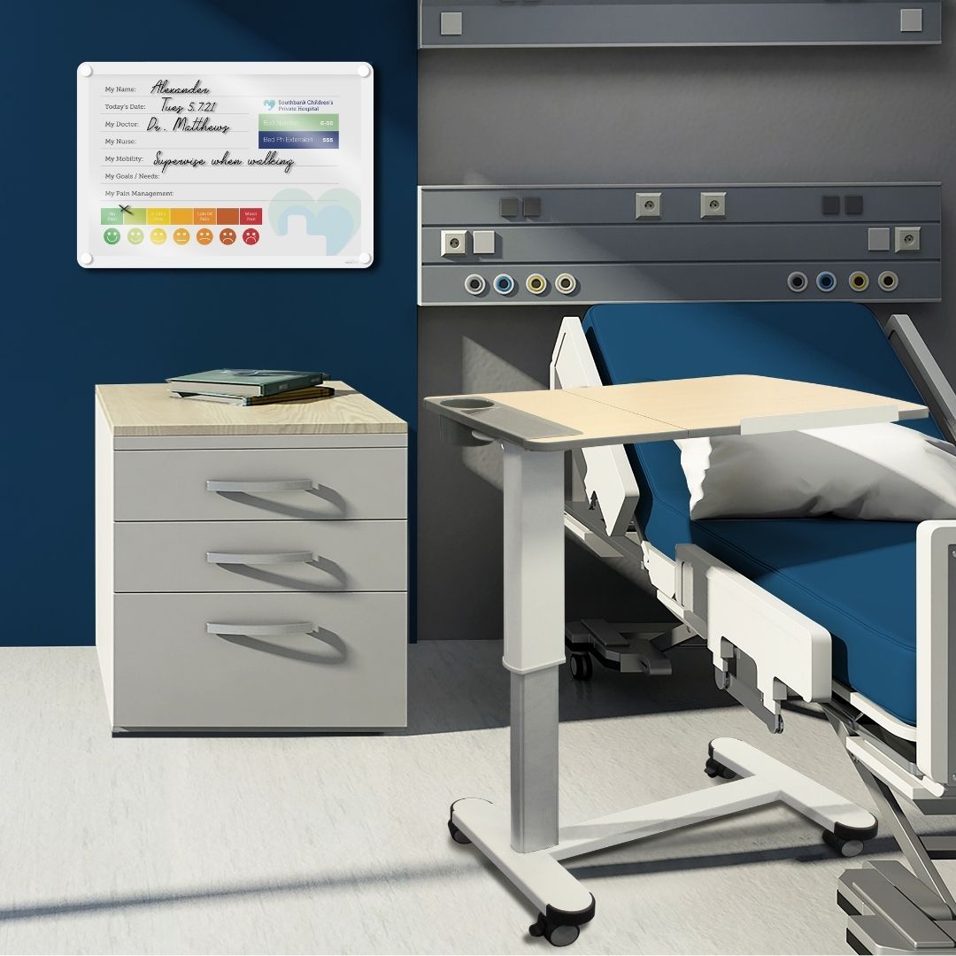Visionchart VHGS6047 Lumiere Switch Non-Magnetic Glassboard 600x470mm. Alternate view 1. Supplied product image from Visionchart for Mega Office Supplies.