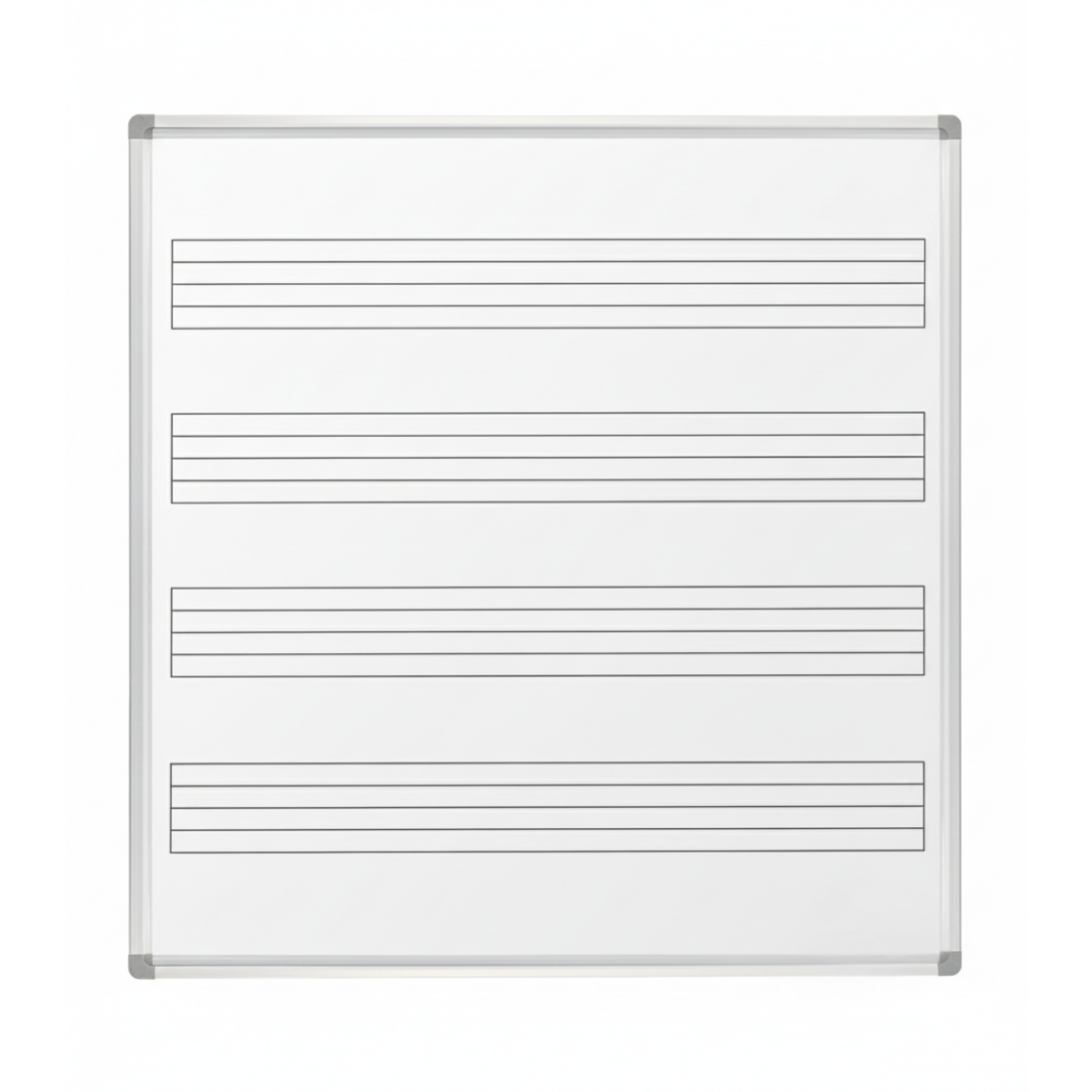 Visionchart VMB1212 Magnetic Music Whiteboard 1200 x 1200mm