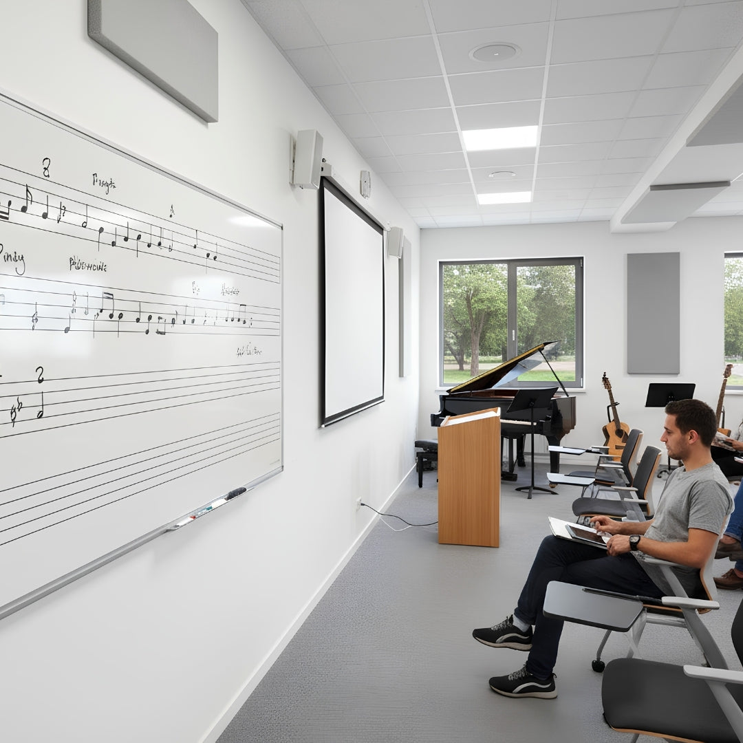 Visionchart VMB2412 Magnetic Music Whiteboard 2400 x 1200mm - view 1