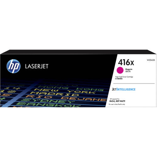 HP 416X High Yield Original LaserJet Toner Cartridge Magenta 6000 Pages