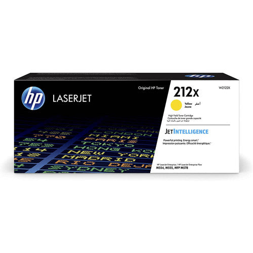 HP 212X High Yield Original LaserJet Toner Cartridge Yellow 10000 Pages