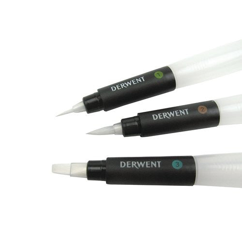 Derwent Waterbrush Pack of 3 Box of 8