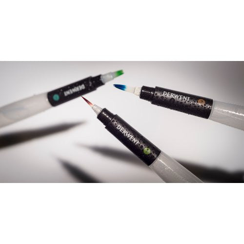 Derwent Waterbrush Pack of 3 Box of 8