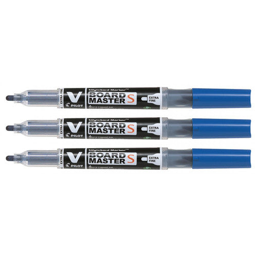 Pilot BegreeN V Board Master S Whiteboard Marker Bullet Extra Fine Blue Pack 3 Box of 6